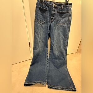 Stylish Blue Flare Women's Jeans